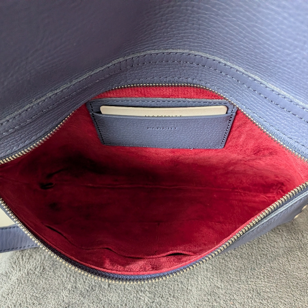 Hammitt Periwinkle Blue Leather Crossbody - Picture 7 of 9